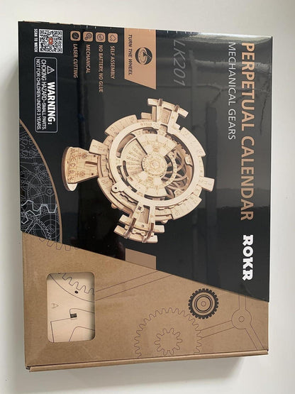 Perpetual Calendar 3D Holzbausatz Mechanisches Modell Kit