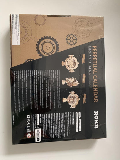 Holzbausatz Perpetual Calendar 3D Modellbau Mechanisch für Jugendliche und Erwachsene