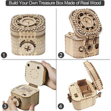 Holz Puzzle 3D Laserschnitt Schatzkiste Modell Kit