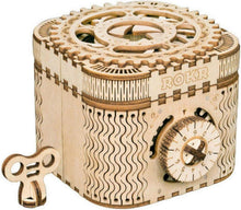 Holzpuzzle 3D Gebäude Schatzkiste Geschenk für Teen und Erwachsene