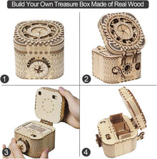 Holz Puzzle 3D Laserschnitt Schatzkiste Modell Kit