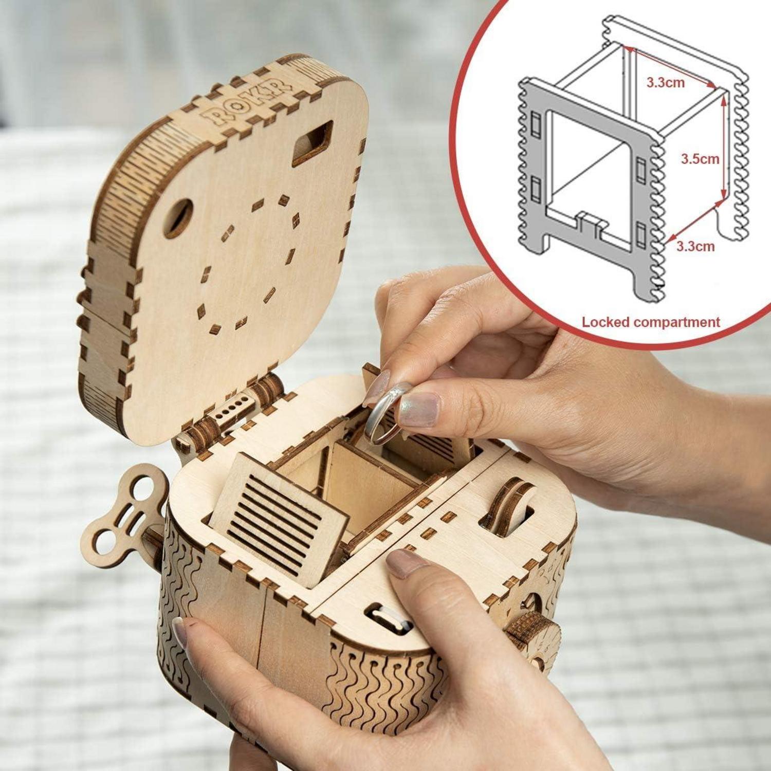 ROKR 3D Mechanisches Holzpuzzle Laserschnitt Modell - Geschenk Teen Erwachsene