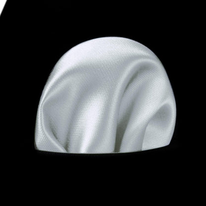 Graue Extra lange Herren Krawatte & Einstecktuch-Set