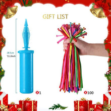 Modellierballons 100 Stück Luftballons mit Ballonpumpe 260Q