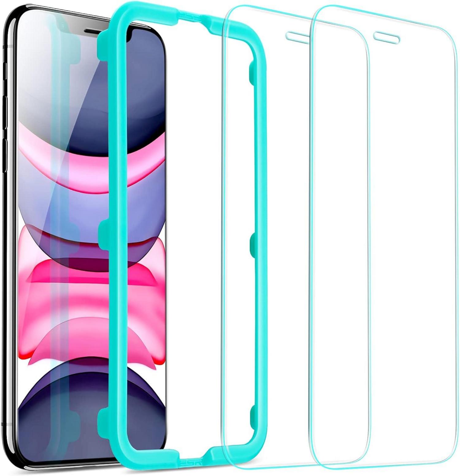 ESR Panzerglas iPhone 11 XR Schutzfolie Face-ID Display 2er Pack
