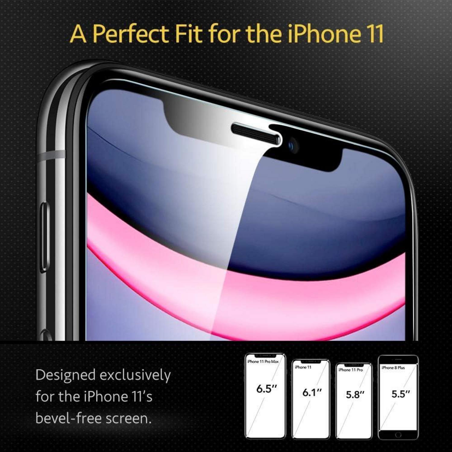 ESR Panzerglas iPhone 11 XR Schutzfolie Face-ID Display 2er Pack
