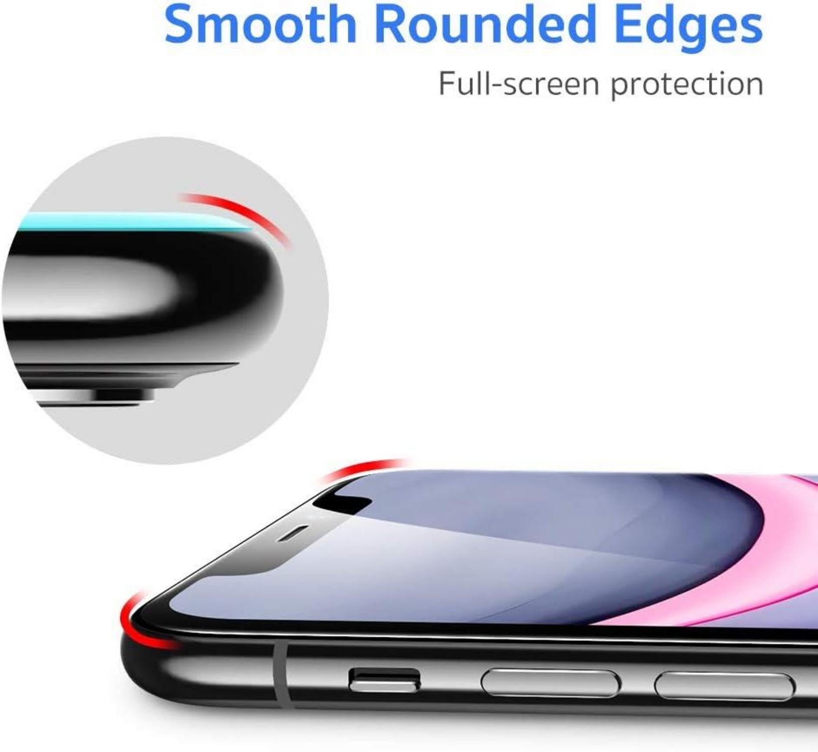 ESR Panzerglas Full-Screen Schutzfolie für iPhone 11 XR [2