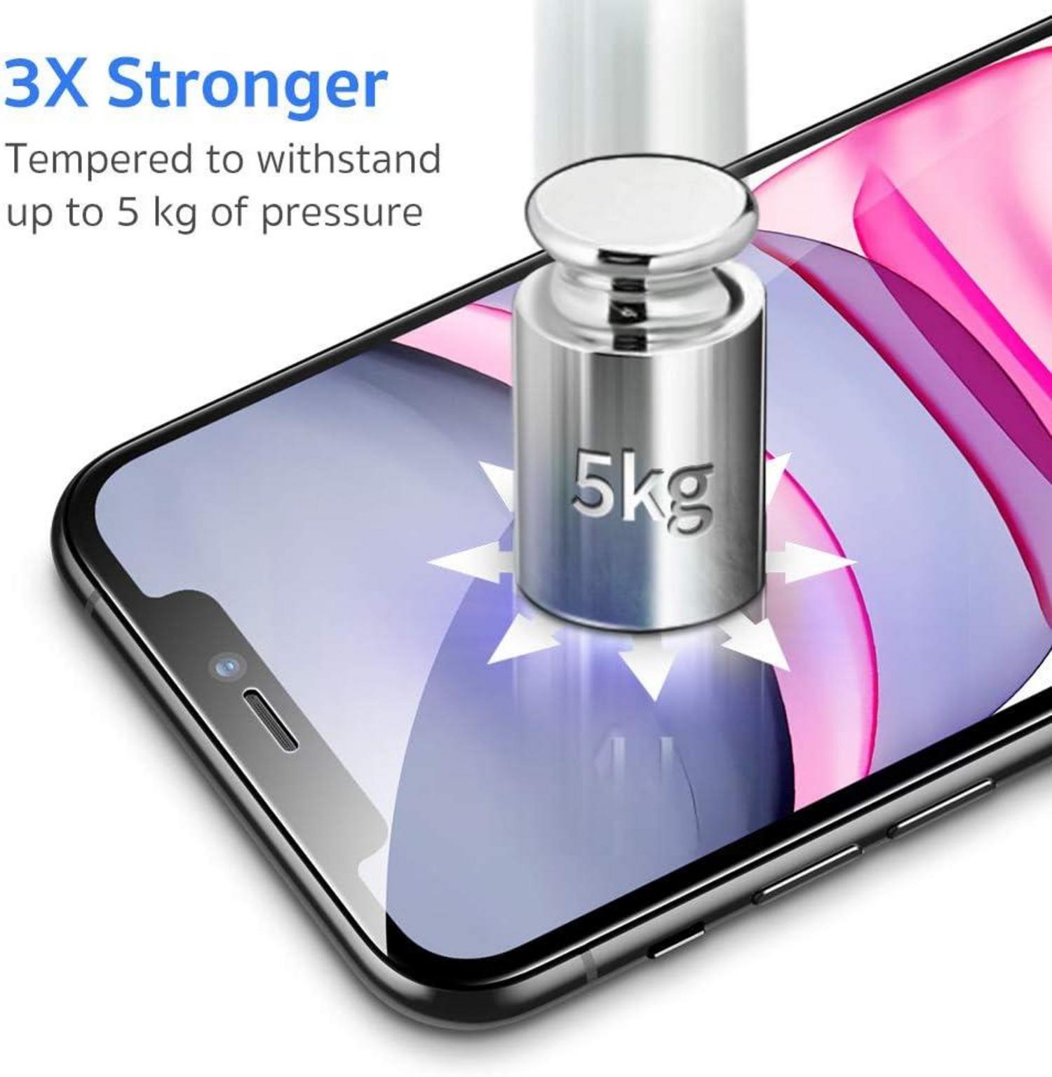 ESR Panzerglas Schutzfolie iPhone 11 XR [2 Stück] Montagerahmen & 3D-Kanten