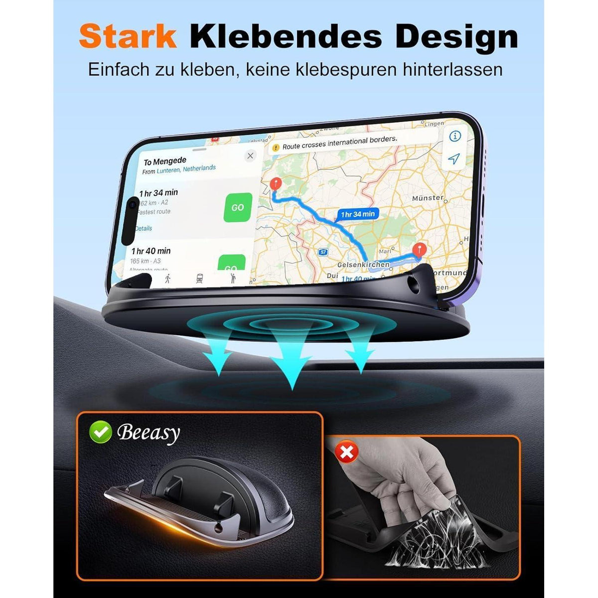 Handyhalterung Auto – Waschbar, Stabil & Kompatibel