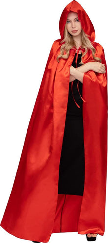 Kapuzenumhang Halloween Vampir Kostüm Erwachsene Cosplay Rot