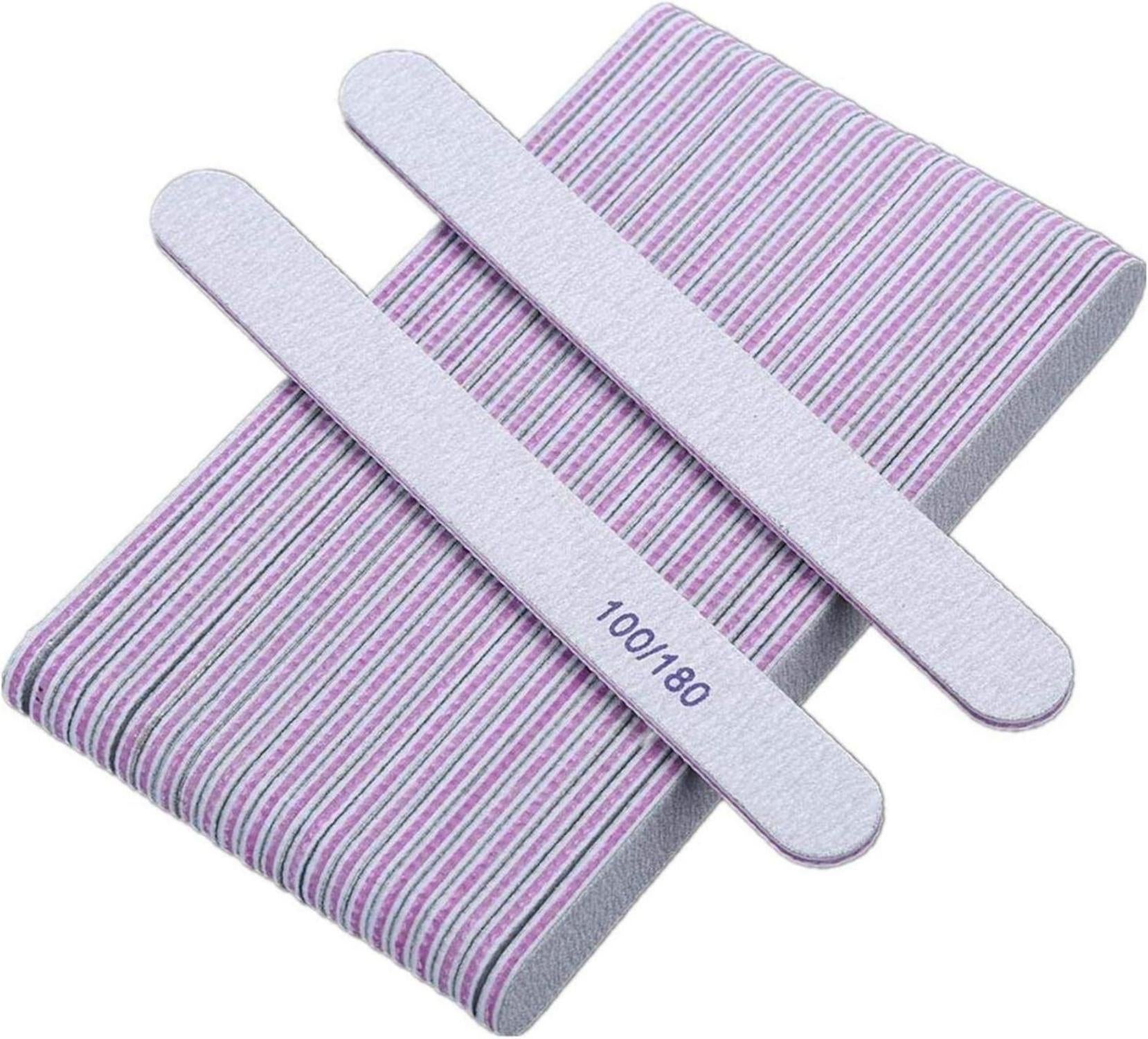 Profi Nagelfeile 100/180 Körnung 25er Pack weiß-Siliziumcarbid