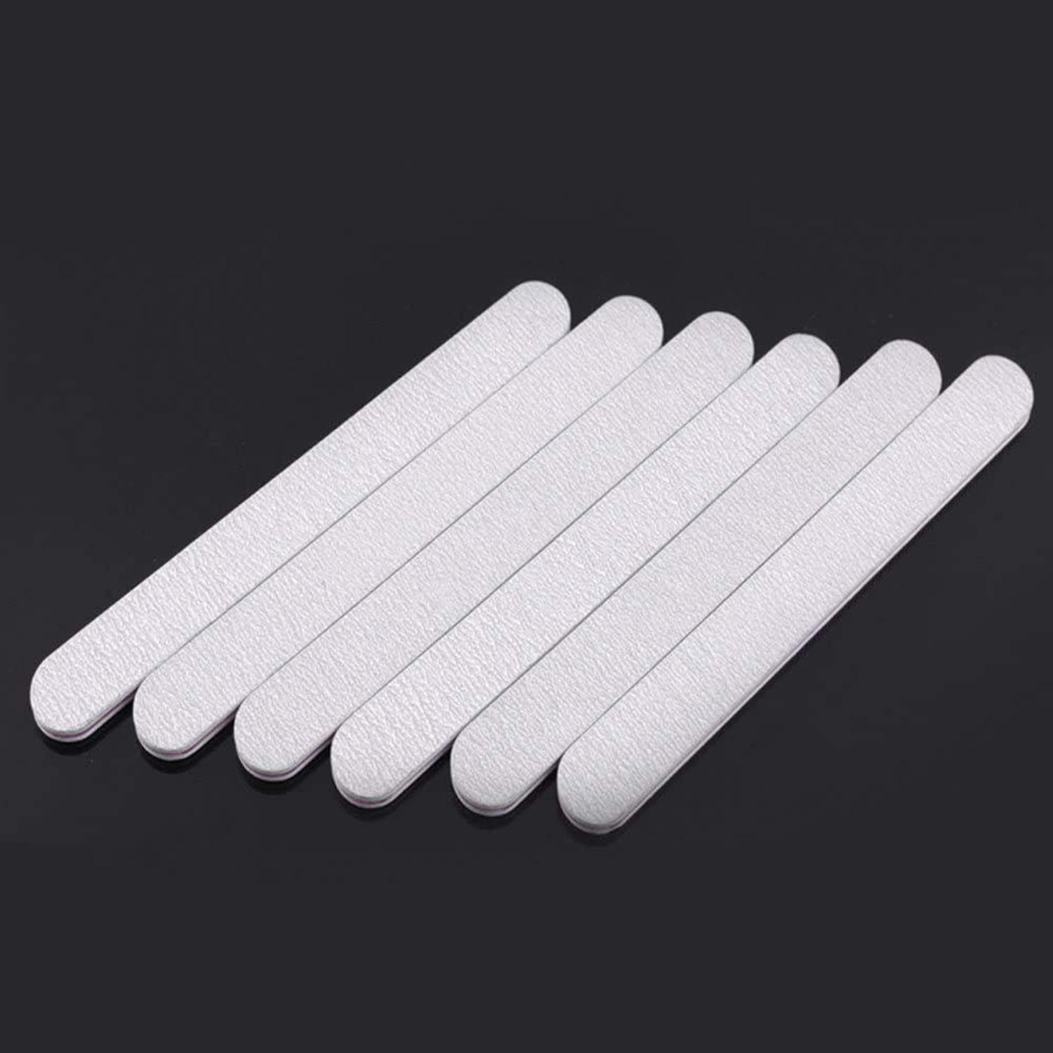 Nagelfeile weiß 100/180 Körnung - lila Kern - 25er Pack