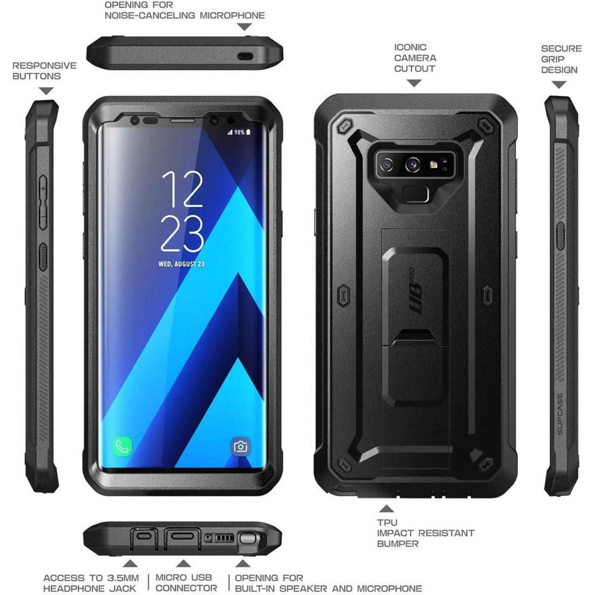 Robustes Outdoor Case mit Ständer für Samsung Galaxy Note 9
