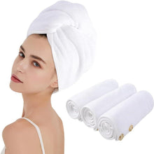 Mikrofaser Haarturban mit Knopf schnelltrocknend und super saugfähig