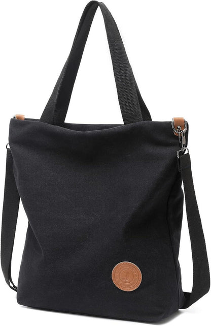Damen Canvas Handtasche Schultertasche Multifunktionale Strandtasche
