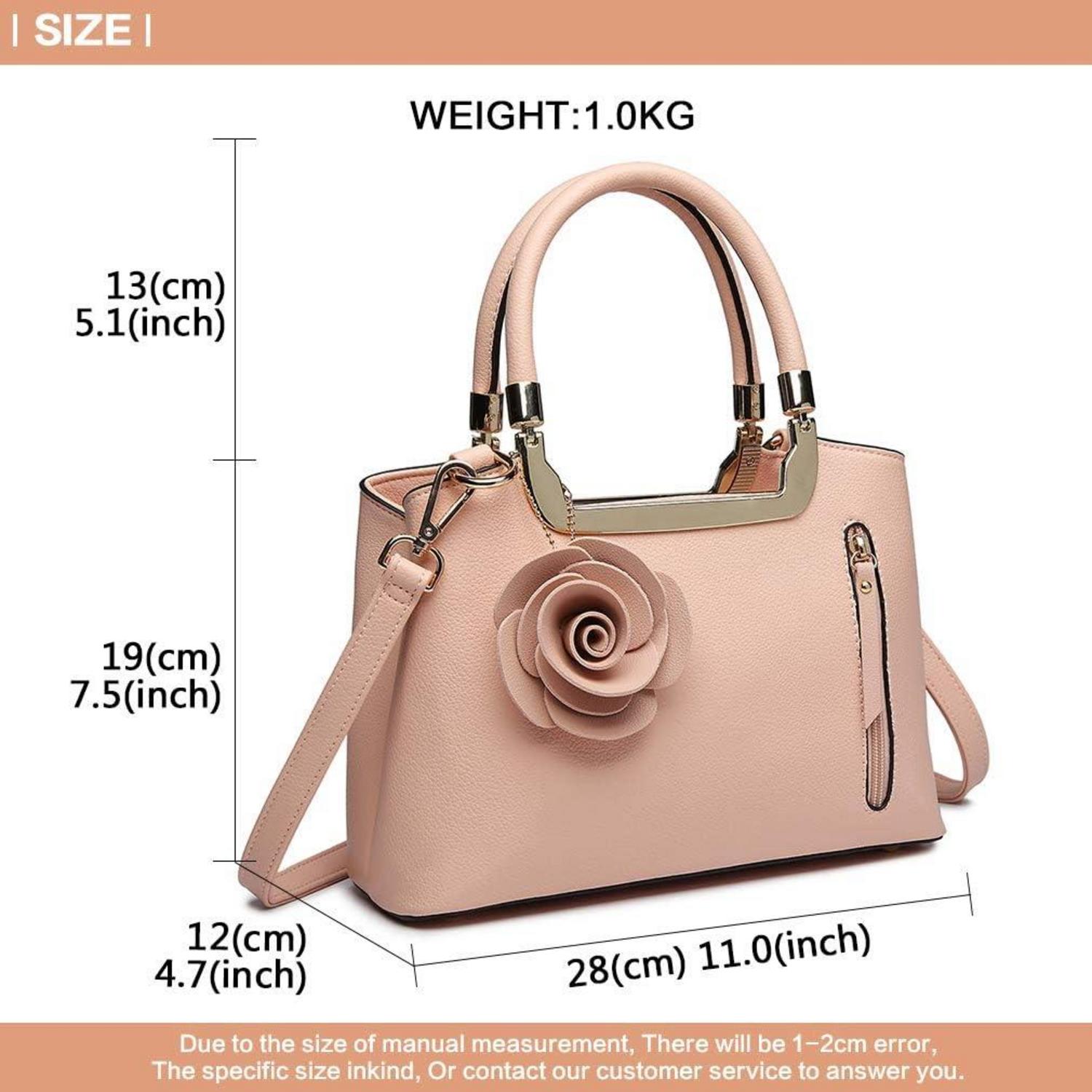 Damen Handtasche Blumen Henkeltasche Schultertasche Umhängetasche