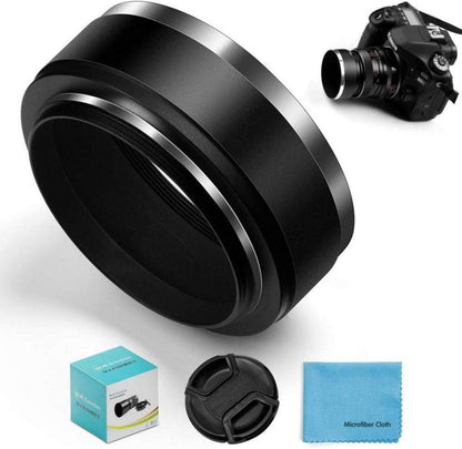 58mm Metall Standard Gegenlichtblende mit Objektivdeckel