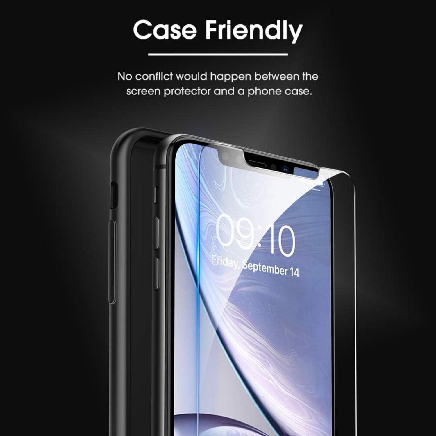 Schutzfolie für iPhone 11/XR 6,1 Zoll, 9H