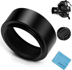 49mm Metall Standard Gegenlichtblende mit Pinch Objektivdeckel