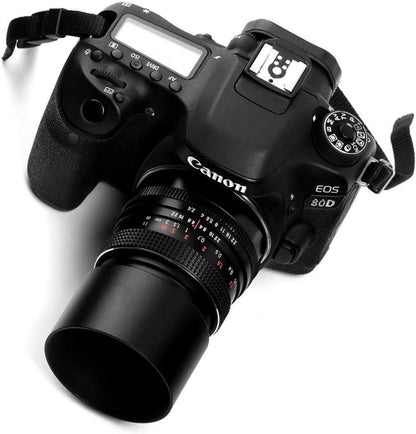 77mm Metall Tele Sonnenblende für Canon Nikon Sony Pentax Kamera