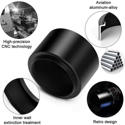 72mm Metall Tele Gegenlichtblende für Kamera Canon Nikon