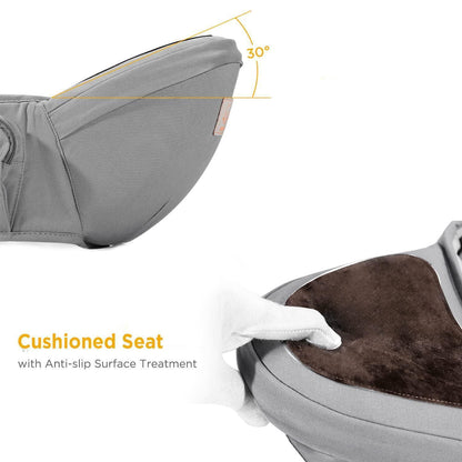 GAGAKU Baby Hüftsitz Leichte Taille Hocker Grau 0-36 Monate