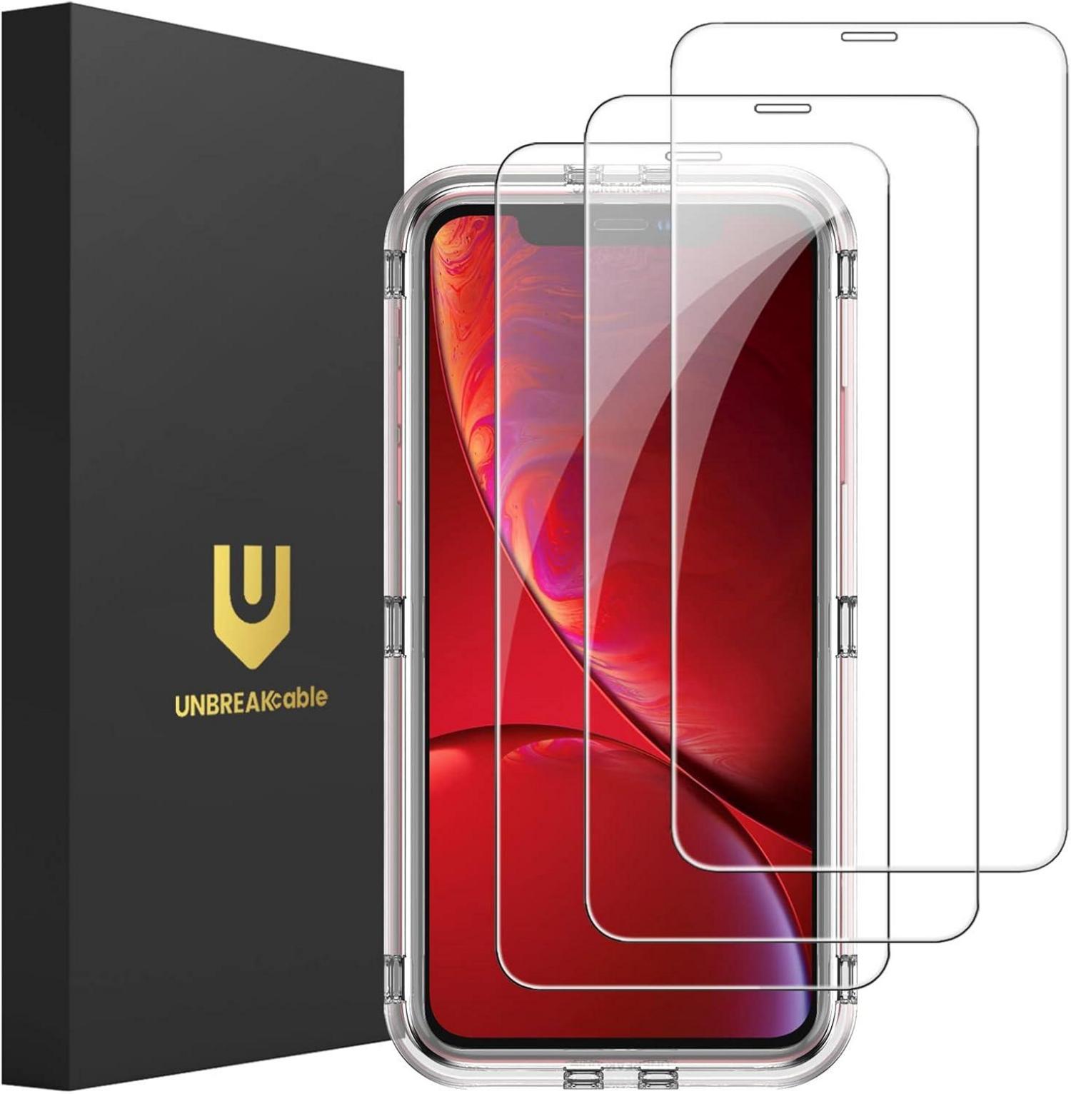 Panzer Schutz Glas für iPhone XR 11 3 Stück 9H Härtefolie