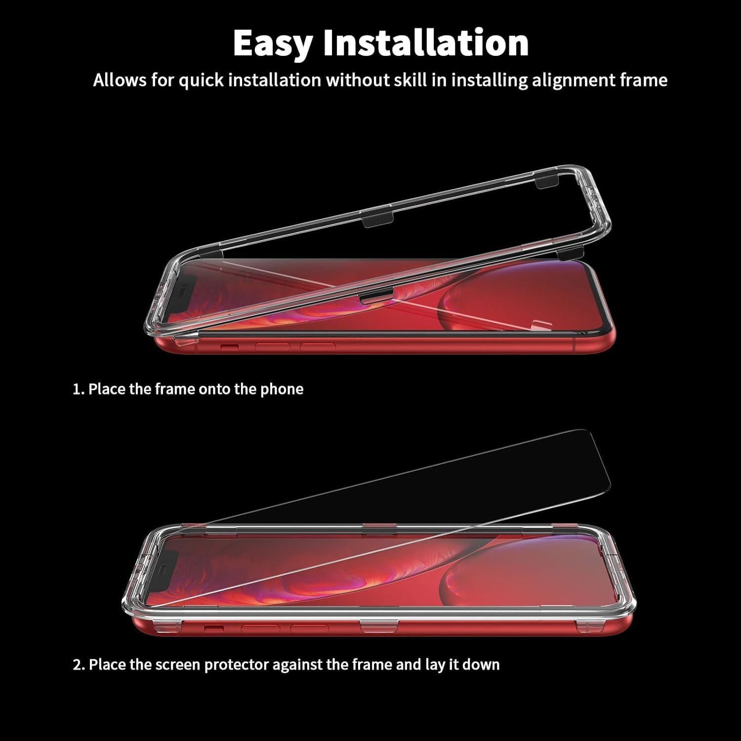 Panzer Schutz Glas für iPhone XR 11 3 Stück 9H Härtefolie