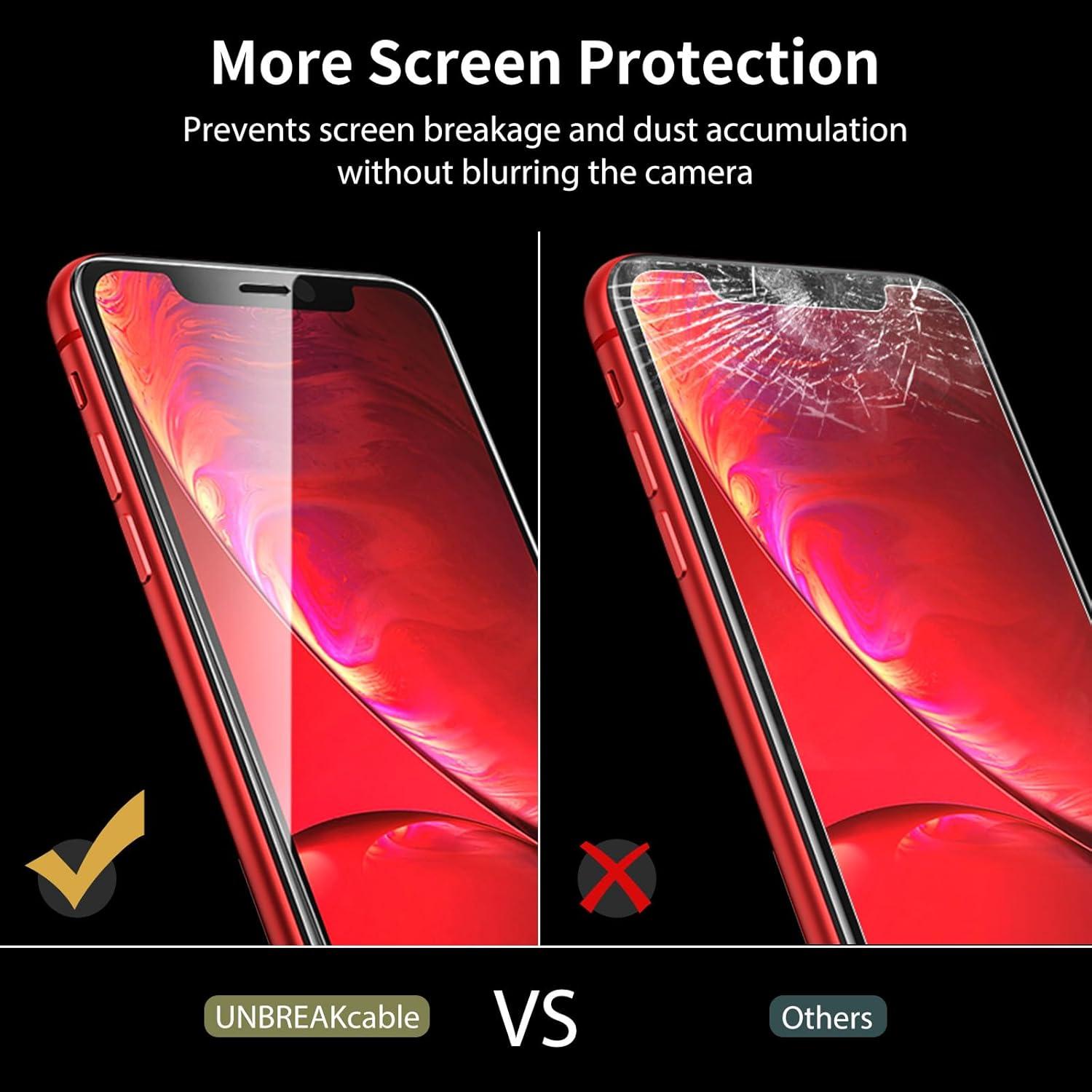Panzer Schutz Glas iPhone XR 11 Displayschutzfolie 9H Härte 3 Stück