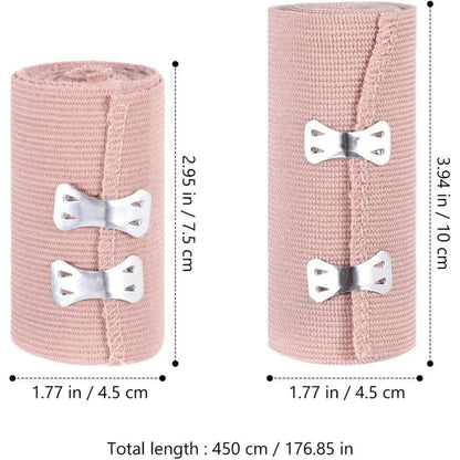 Healifty Elastischer Kompressionsverband mit Metallclips, 4