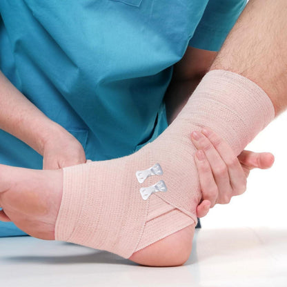 Healifty Elastischer Kompressionsverband mit Metallclips, 4