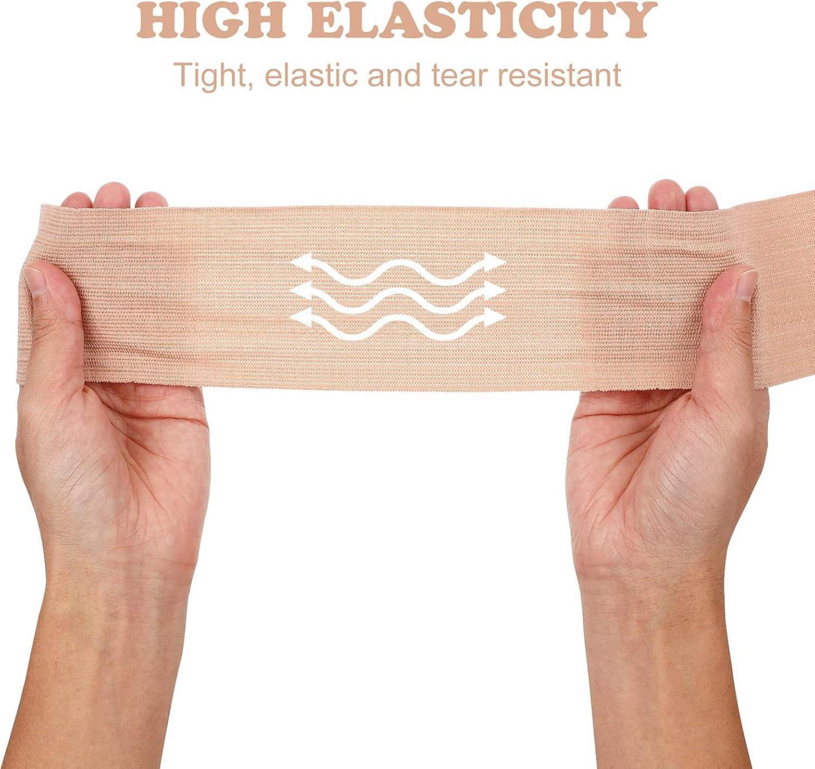 Elastische medizinische Verbände mit Metallclips, 4er Pack, 7.5cm, 10cm