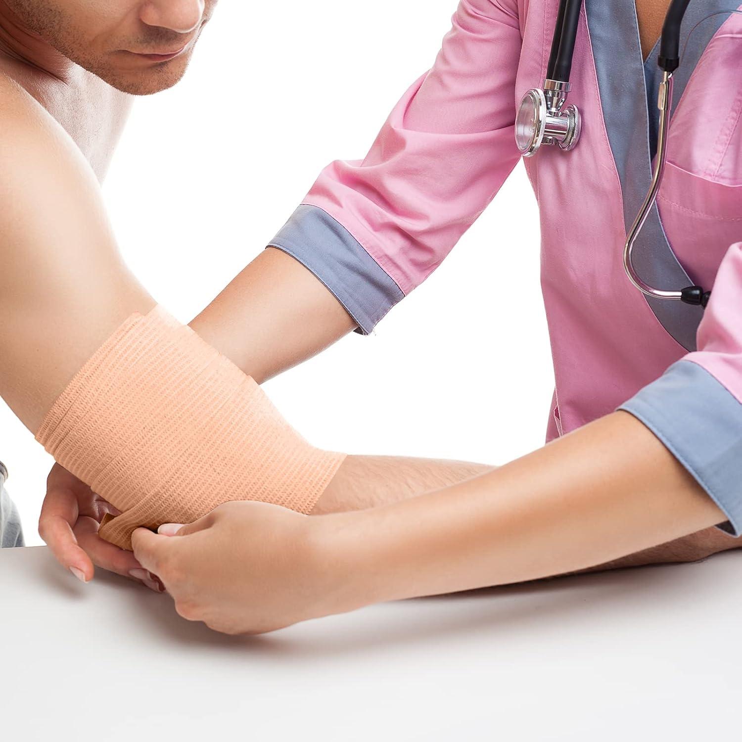 Elastischer medizinischer Verband Kompressionsrolle extra Metallclips