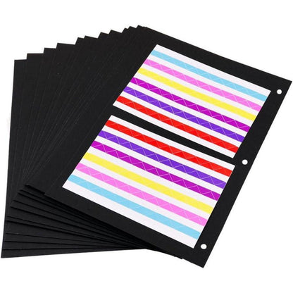 ThxMadam Fotoalbum Schwarze Papier 26x21.5CM Refill Seiten