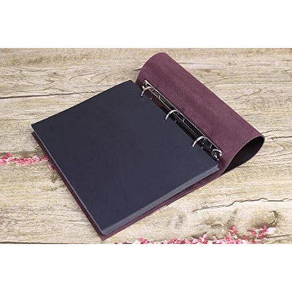 ThxMadam Fotoalbum Schwarze Papier 26x21.5CM Refill Seiten