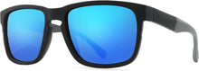 Polarisierte Unisex-Sonnenbrille mit Federscharnieren, blaue