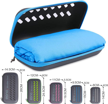 Mikrofaser Handtuch 8 Farben - Ultra leicht schnelltrocknend - Microfaser für Sport, Strand und Reise