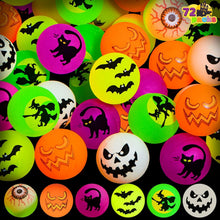 Halloween Flummi Set Im Dunkeln leuchtend 72er Pack - 32mm Bouncing