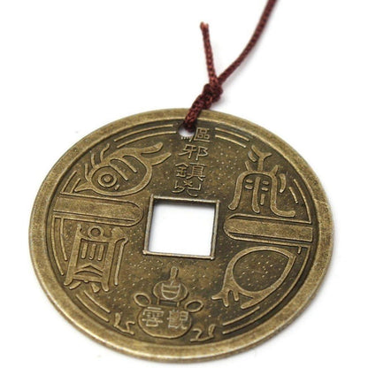 40cm Metall Windspiel Innen Außen Glück und Liebe Symbol