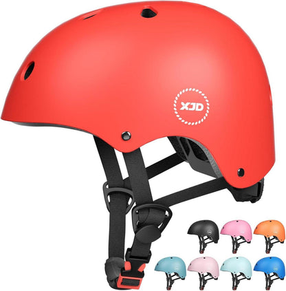 XJD Kinder Jugend Fahrradhelm Multisport CE-Zertifizierung Rot 55-57