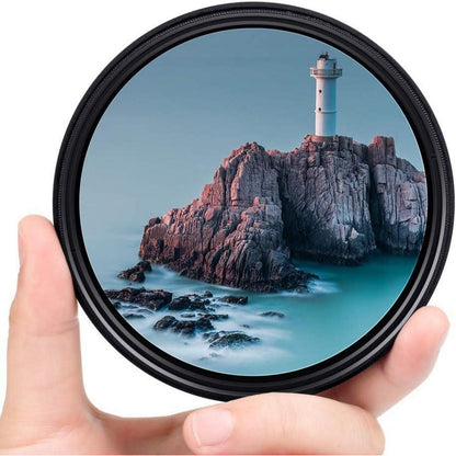58mm ND Filter Slim Variabler Graufilter ND2-ND400 für DSLR