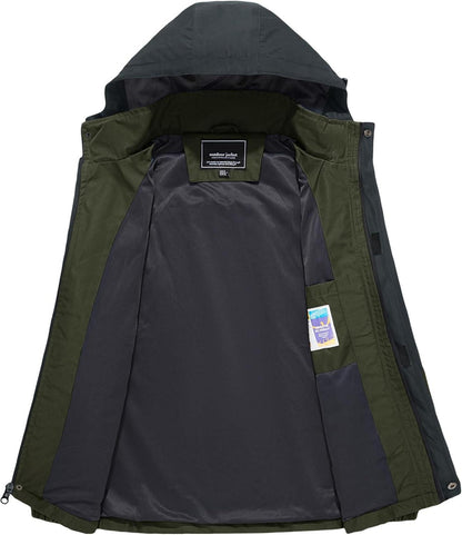 Herren Wanderjacke Softshelljacke Leicht Outdoor mit Kapuze