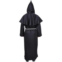 Mönch Robe Kostüm mit Kapuze - 3-teilig für Halloween & Motto