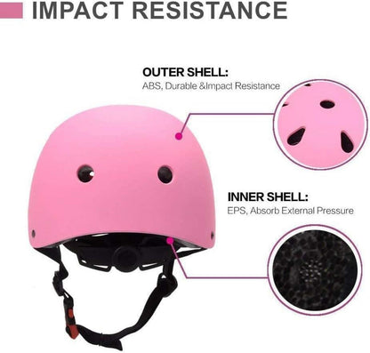 Kinder Fahrradhelm CE-Zertifizierung Multisport Pink 55-57 cm