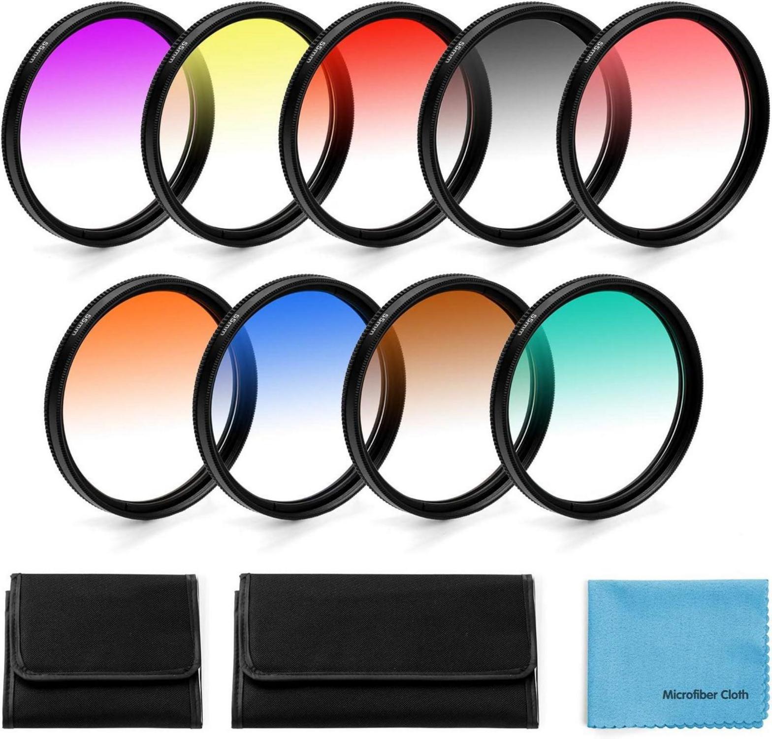 52mm Graduierte Farbfilter Set für DSLR Kameras