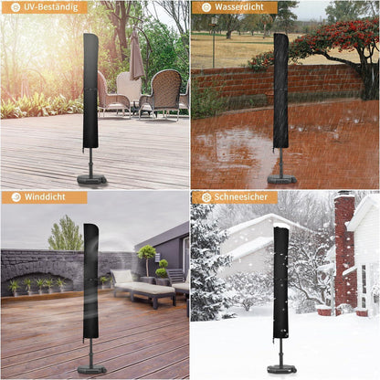 Dokon Sonnenschirm Schutzhülle bis Ø 350cm, Wasserdicht