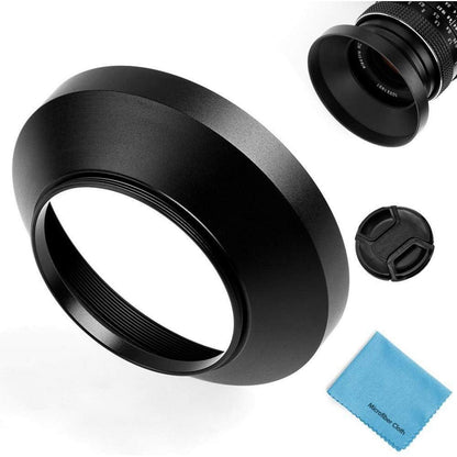 72mm Universal Metall Gegenlichtblende mit Objektivdeckel