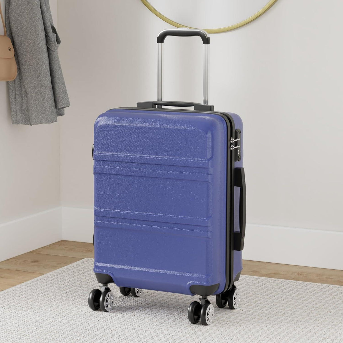 Hartschalenkoffer L (65cm) Dunkelblau mit TSA Schloss