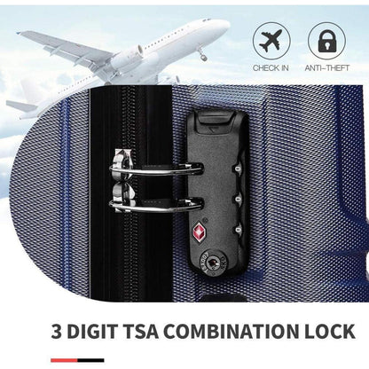 Hartschalenkoffer L (65cm) Dunkelblau mit TSA Schloss