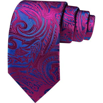 Seide Krawattenset Schwarz Rot geschenke für männer